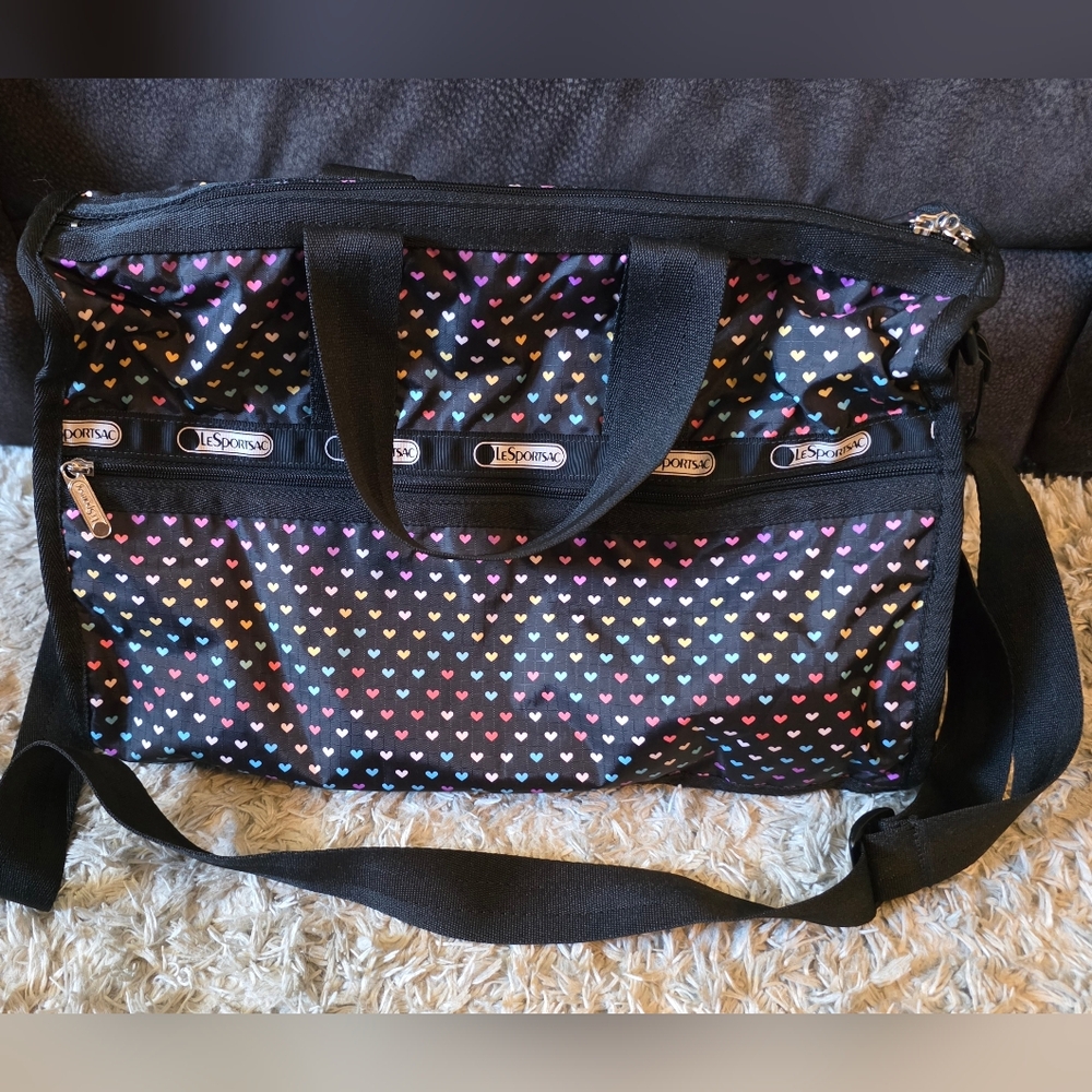 LeSportsac Hearts Weekender Bag - Picture 2 of 6